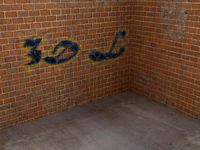 Alley Corner with Graffiti