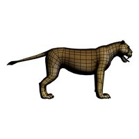 Lioness 2 Low Poly
