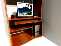 desk and computer