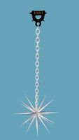 Spiked ball and chain