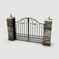 Iron gate 3D Model