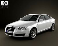 Audi A6 Saloon 2005 3D Model