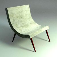 CURVE LOUNGE CHAIR - Mental Ray Materials