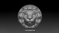 Lion Head flat shape cnc