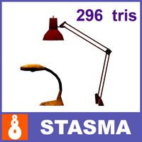 2 office lamps