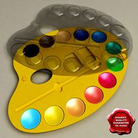 Oval Plastic Paint Pallet