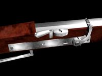 Matchlock musket (low polygonal, hygh detailed, animated)