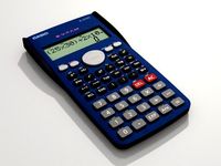 Casio Scientific Calculator Model fx82MS 3D Model