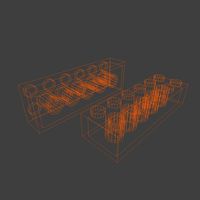 Lego Brick 2x6 Block