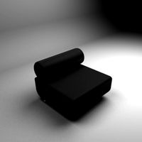 One seat round back sofa