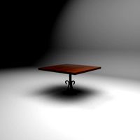 Metal leg table