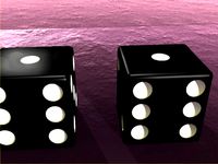 Pair Black Dice