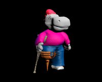 hippo-pirate (cartoon character)