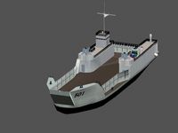LCTU-501 Tank Landing Craft / Utility - Type - A , by Xacta 3D models
