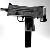 Mac 10,Texturized w/normal & spec maps,low poly