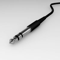 Jack Audio Stereo Plug 3D Model