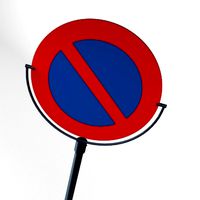 No Parking sign