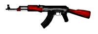 Low-Poly AK47 Gun Model