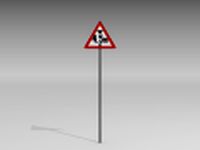 Maximum height sign 3D Model