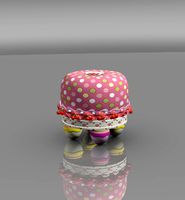 Children Stool Cherry fruit fruffet tuffet little cute fun miss muffet Christmas