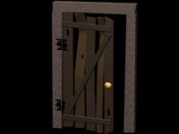 Crumbling door