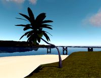 Curved palmtree OpenCollada