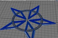 Open star shuriken