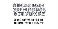 Alphabet Old englisch Font / script