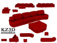 ID007 Brown Western Sofa