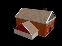 low poly house