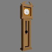 grand father clock.3ds