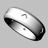 Gents 6-Diamond Band.3dm