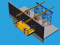 Wood manual facade scaffold.3dm
