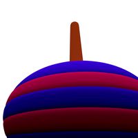Child's Toy Spinning Top C
