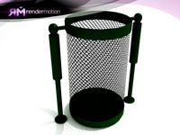 D1.C7.01 Urban trash can-Basurero Urbano