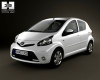 Toyota Aygo 5door 2013 3D Model
