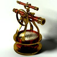 antique surveying scope