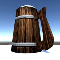 Beer chop of wood