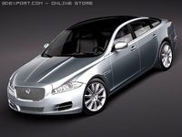 Jaguar XJ 2010 3D Model