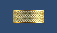 Womens 9 row pave eternity band