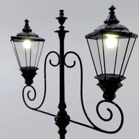 Old street lamp post