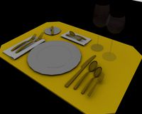 Formal Dinner Place Setting
