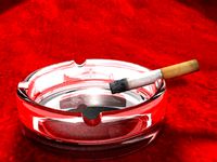 Cigarette and Ashtray