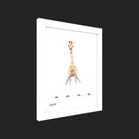 Crate and Barrel - Baby Giraffe Framed Wall Art