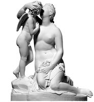 Statue of Venus Kissing Cupid