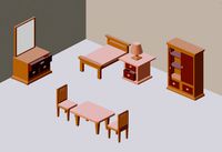 Low Poly Furniture Game Asset pack