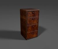 Unreal Engine Ready Wooden Cabinet