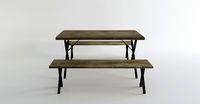 Simple picnic bench