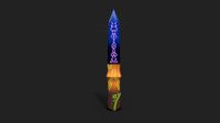 3D Low Poly Fantasy Dagger