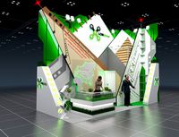 Exhibition stand for the transport company